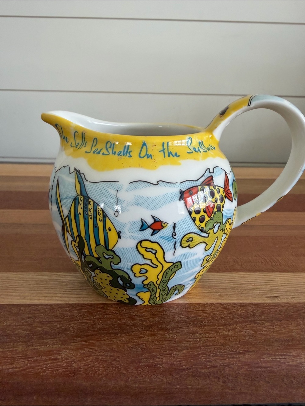 Cardew Designs Sea Shells Creamer Pitcher Beachy